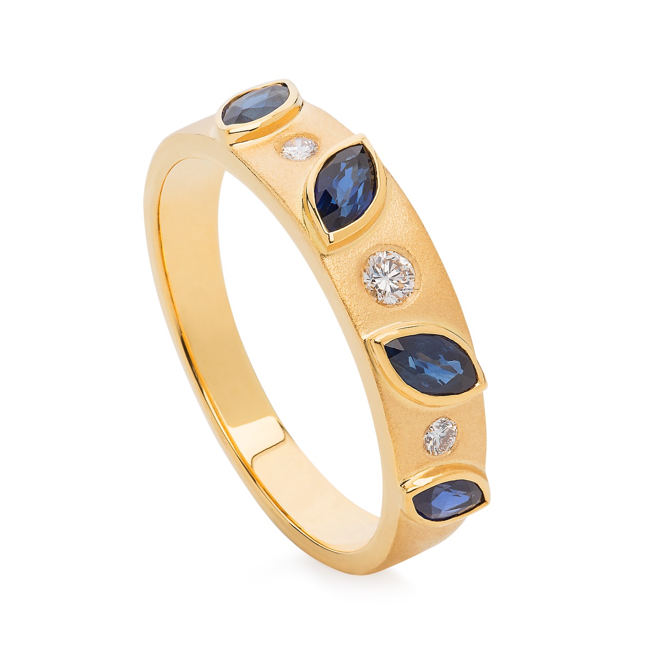 Ring – Sapphires And Diamonds 18k Gold